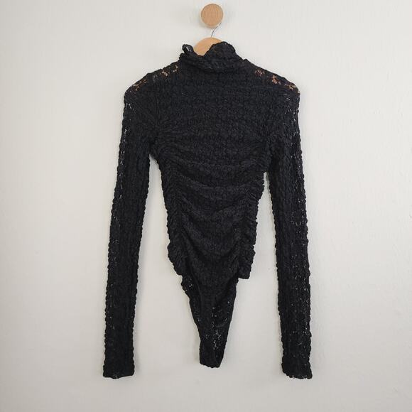 NEW Free People Intimately Free Black Lace Day and Night Long Sleeve Bodysuit - Picture 11 of 13